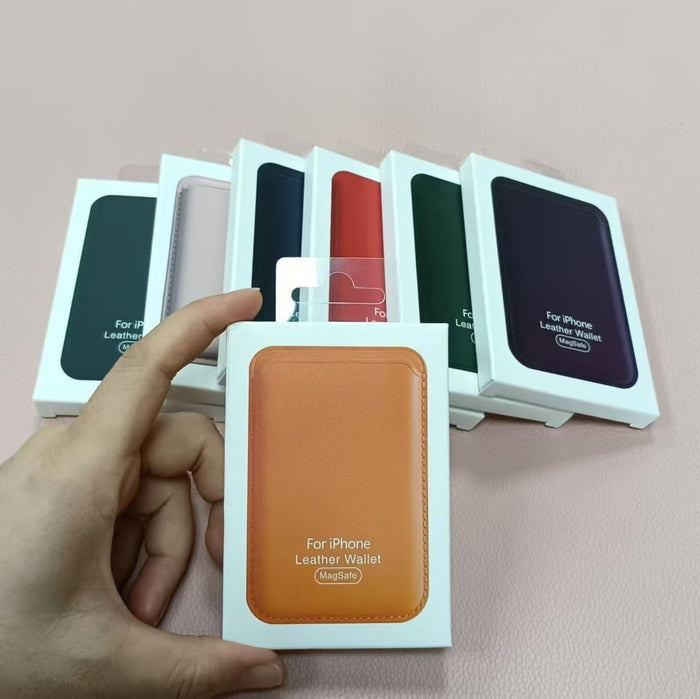 Leather Magnetic Wallet Mobile Phone