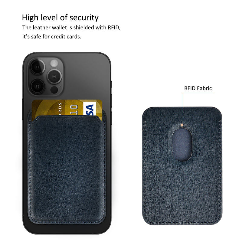 Leather Magnetic Wallet Mobile Phone